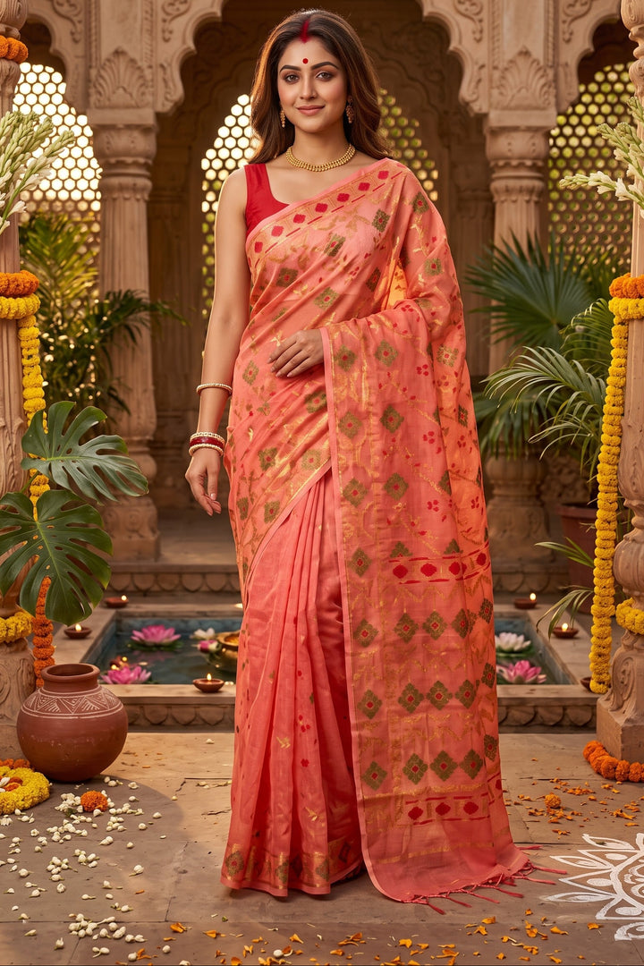 Bonediyana (বনেদিয়ানা)Bengal Jamdani Saree