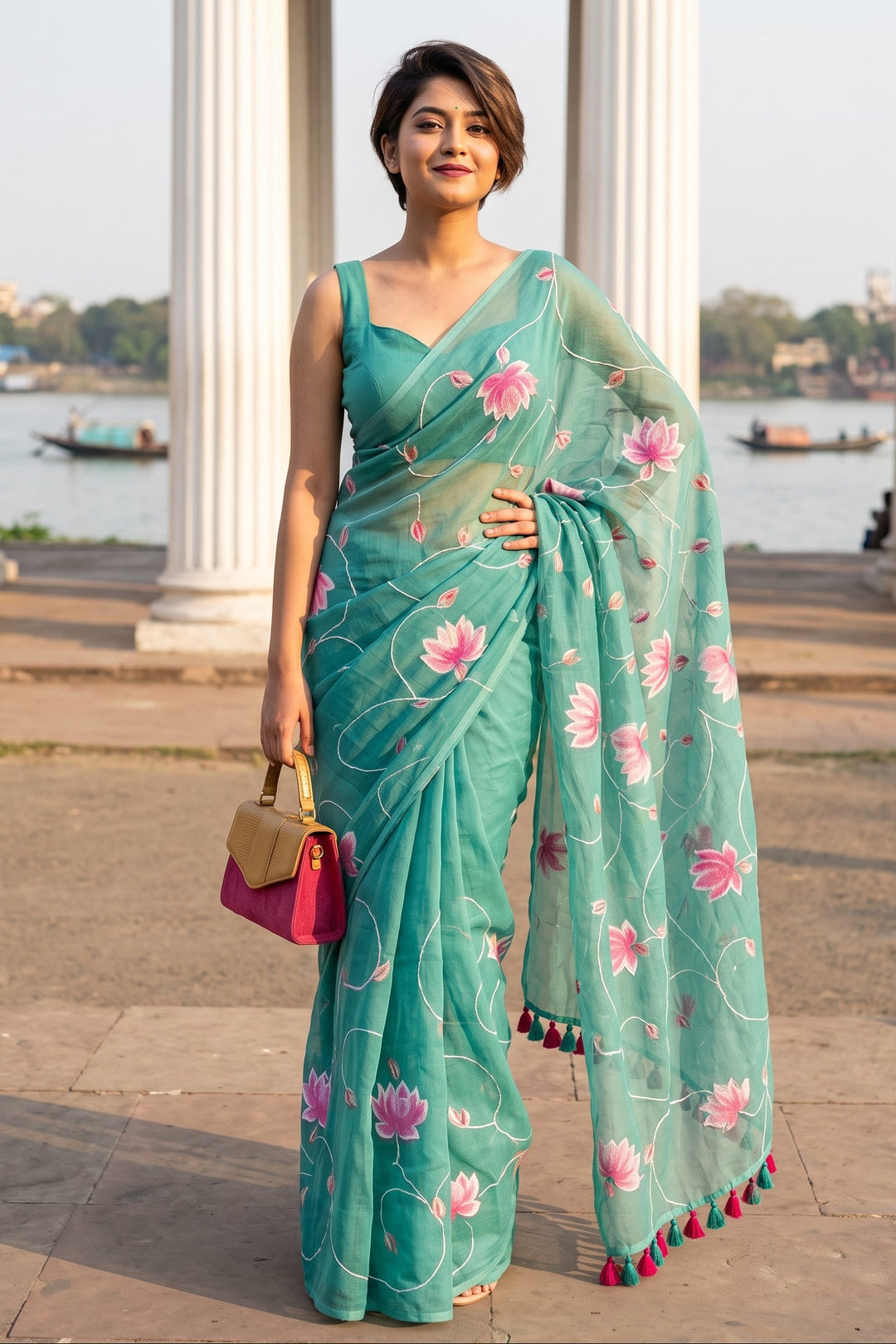 Komol Bithi Mul Cotton Saree