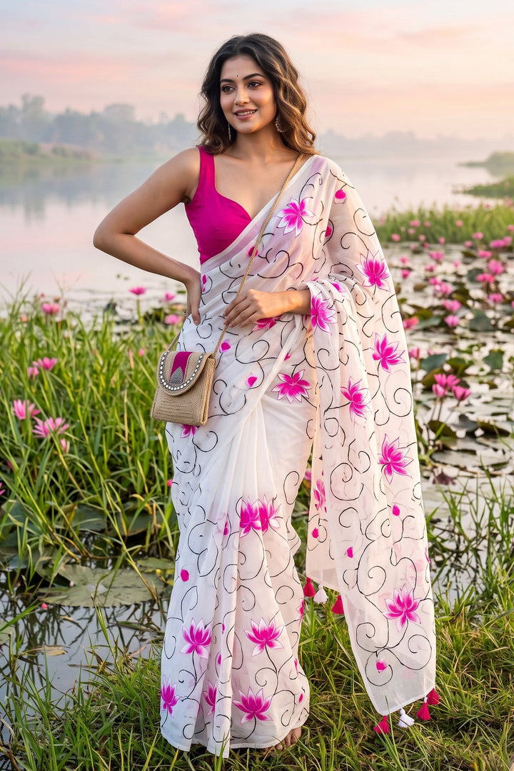 Komol Bithi Mul Cotton Saree