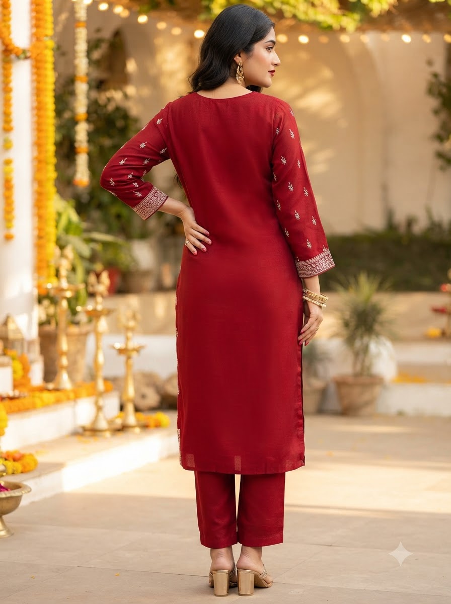 The Modern World Cotton Kurti Set
