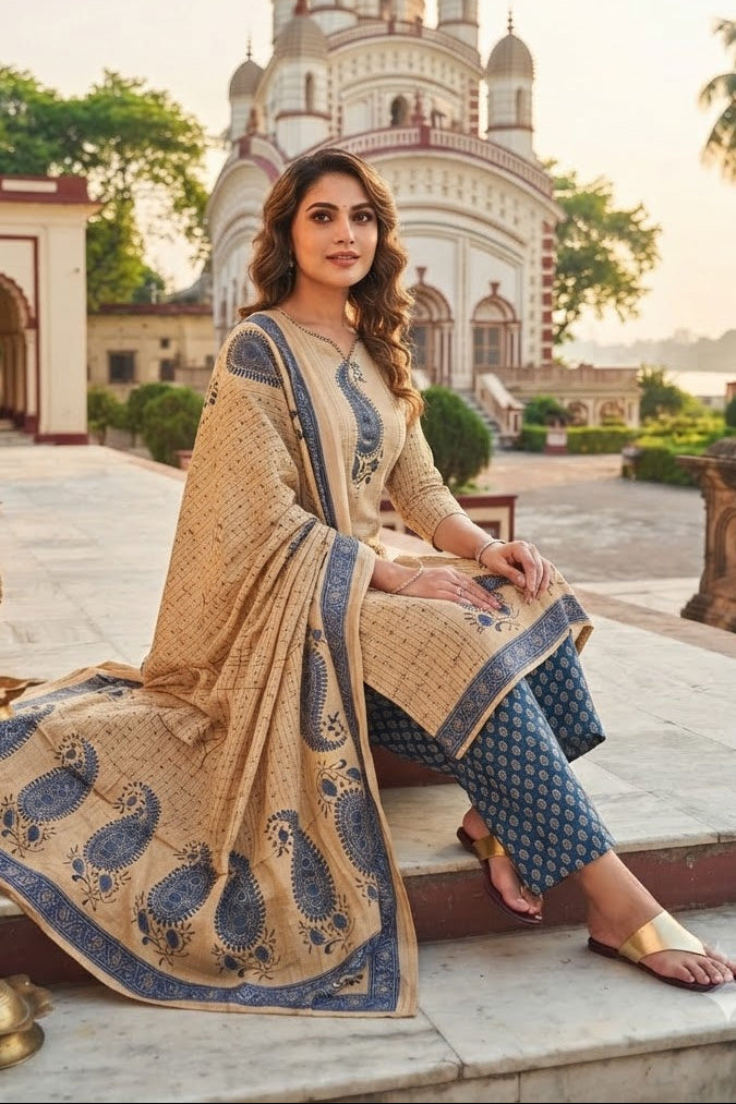 Everyday Elegance Cotton Kurti Set