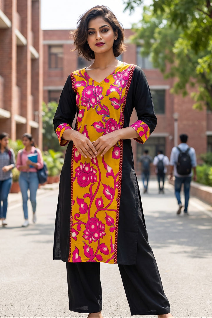 Meetings to Moments- Cotton  Kurti Set