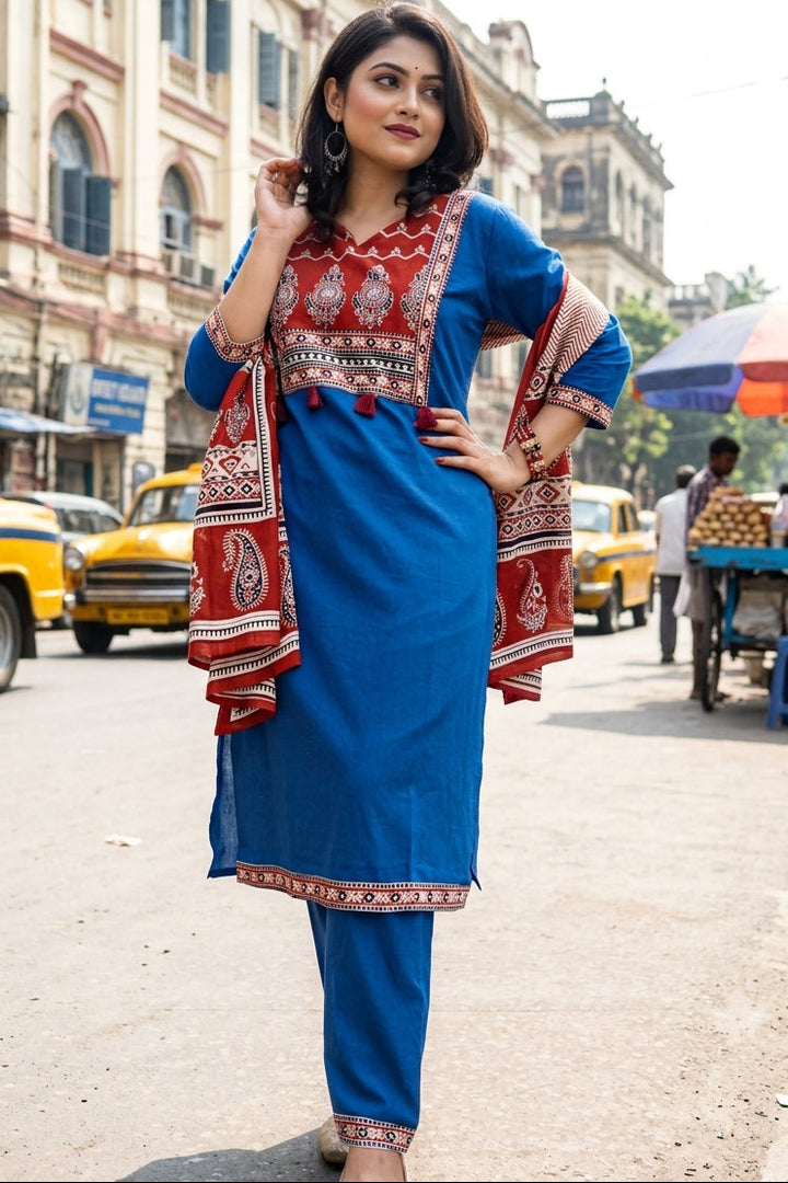 Reflection Of Soul- Cotton Kurti Set