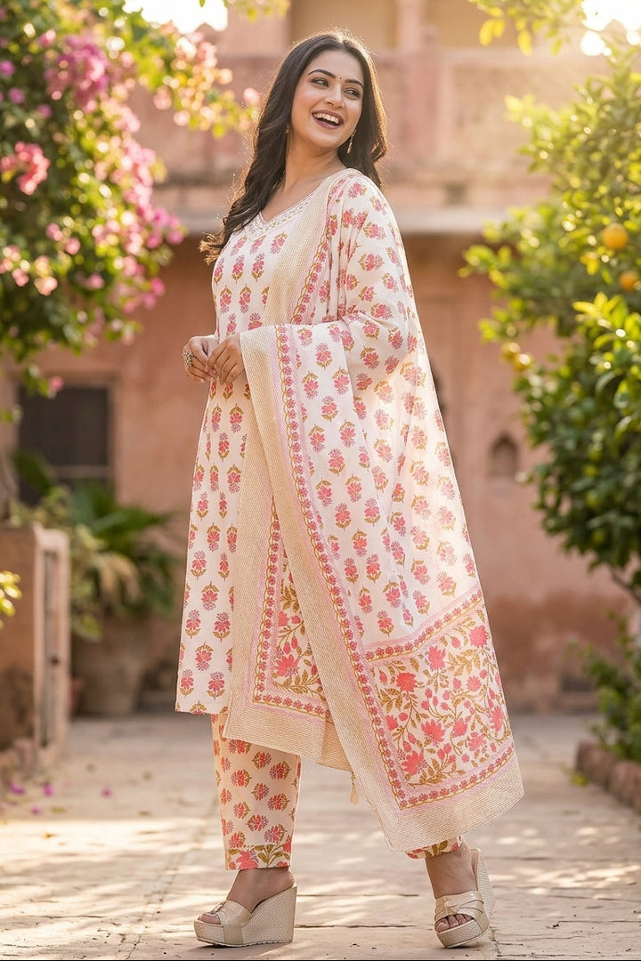 Fine Floral Suit Set
