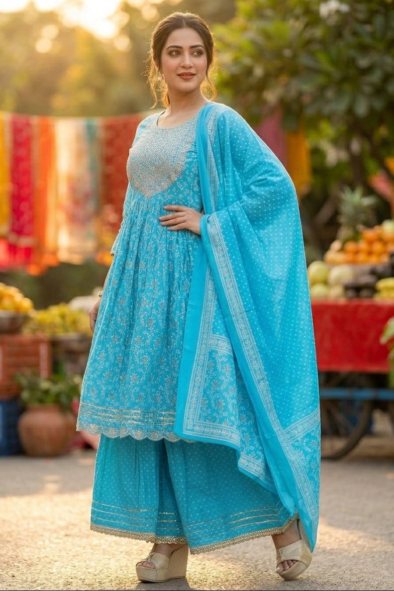Chaahat Jaipuri Sharara Set