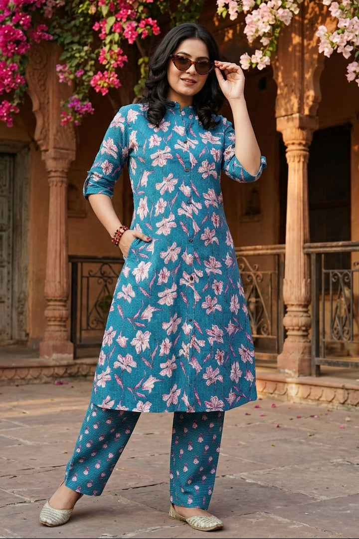 Style With Comfy-Kantha Cotton Coord Set