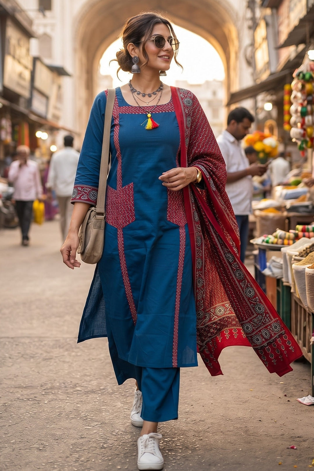 Ready To Rock Ethnic Set(Kurti Set)
