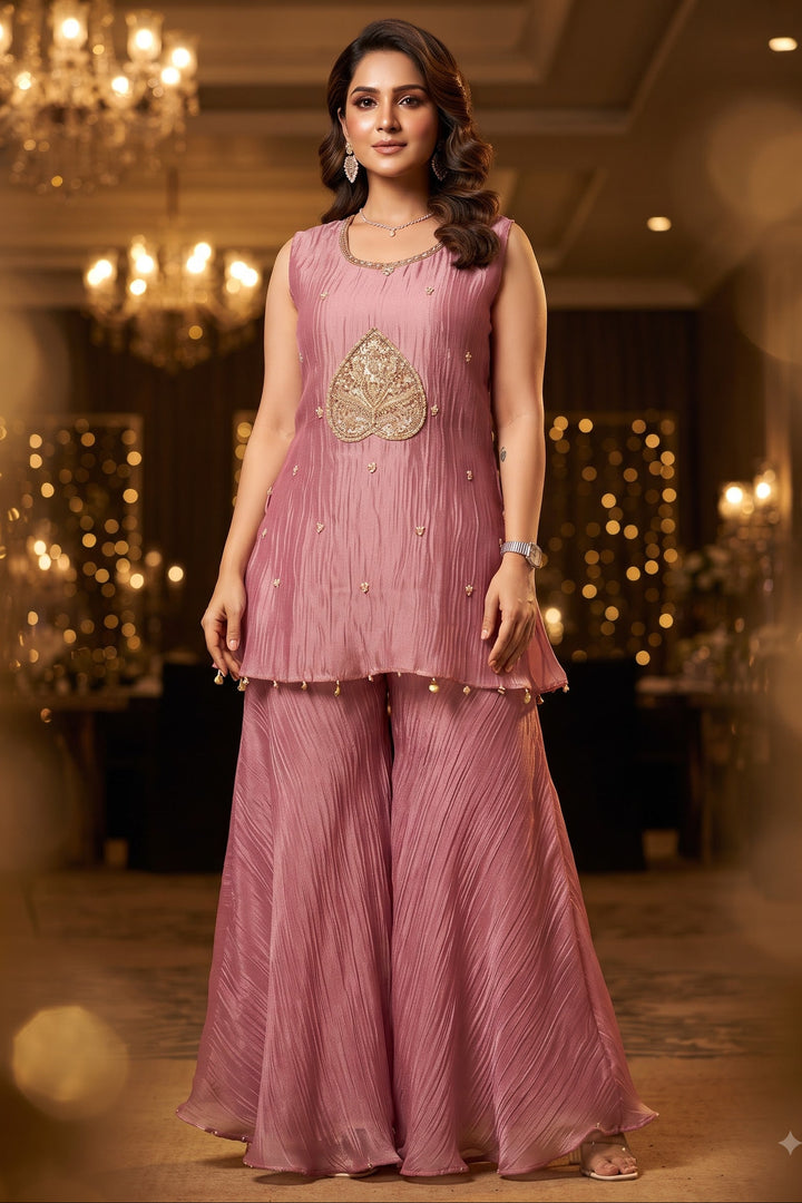 Starlit Charm Salsa Silk Co-ord Set