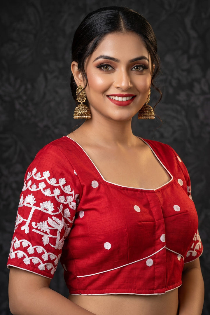 A Love Affair- Designer Vichitra Silk Blouse