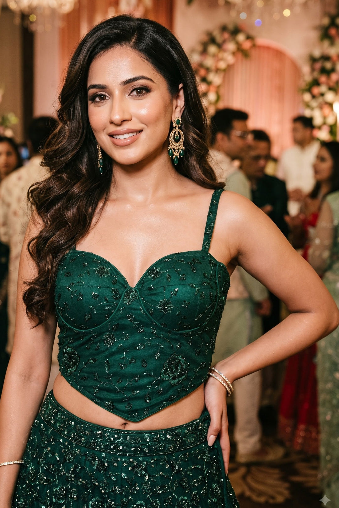 Beauty in Bling – Designer Katdana & Thread Embroidered Blouse