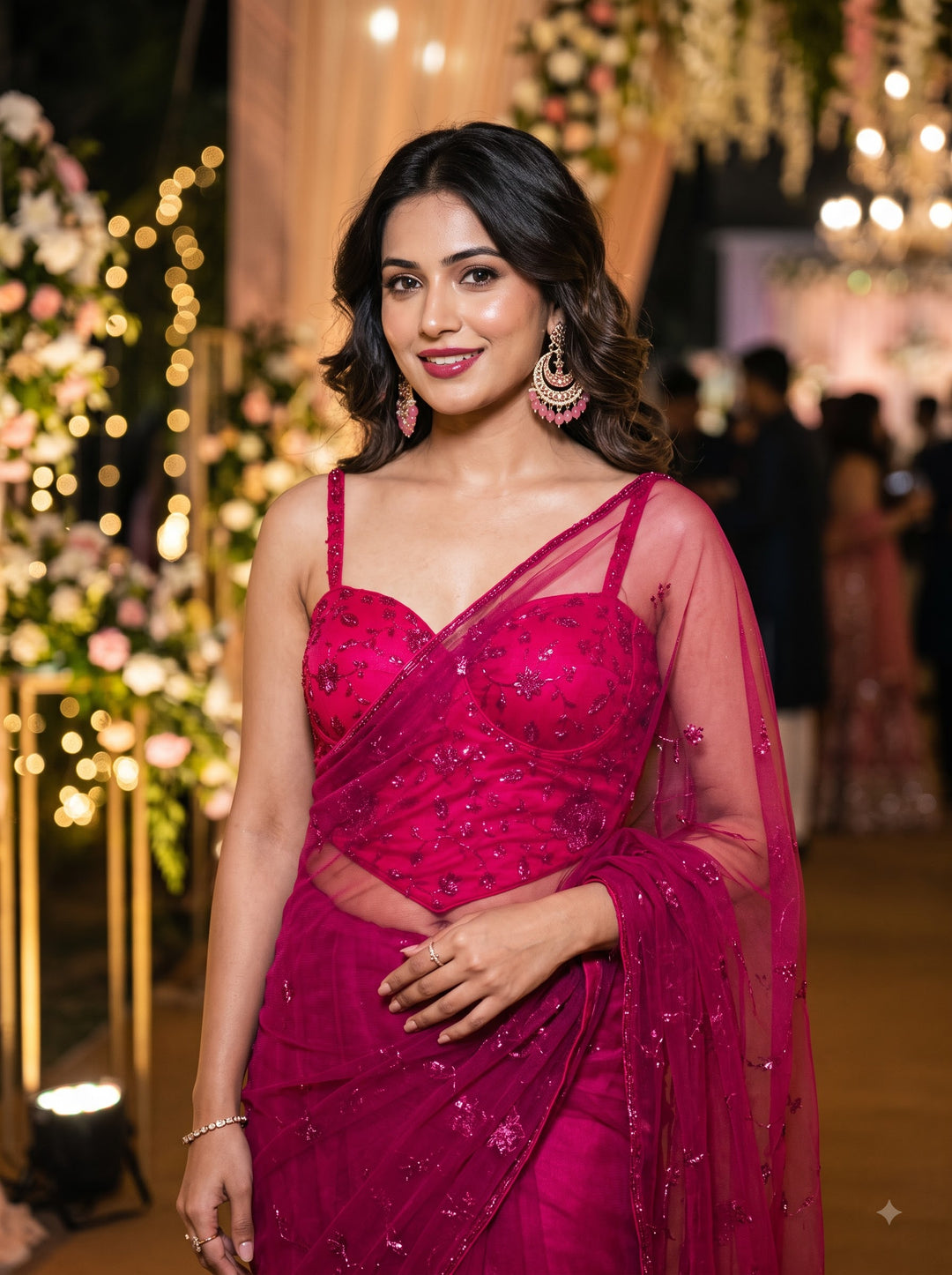 Beauty in Bling – Designer Katdana & Thread Embroidered Blouse