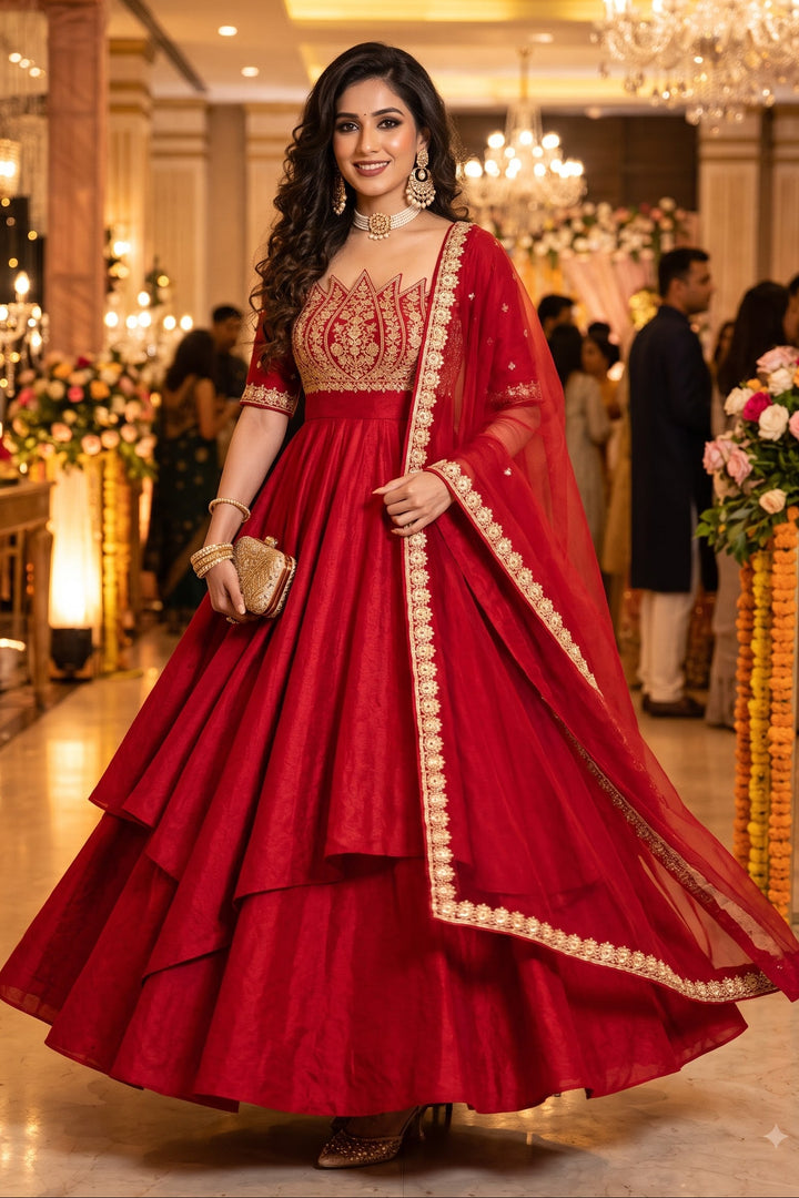 Aurevia Embroidery Gown Set