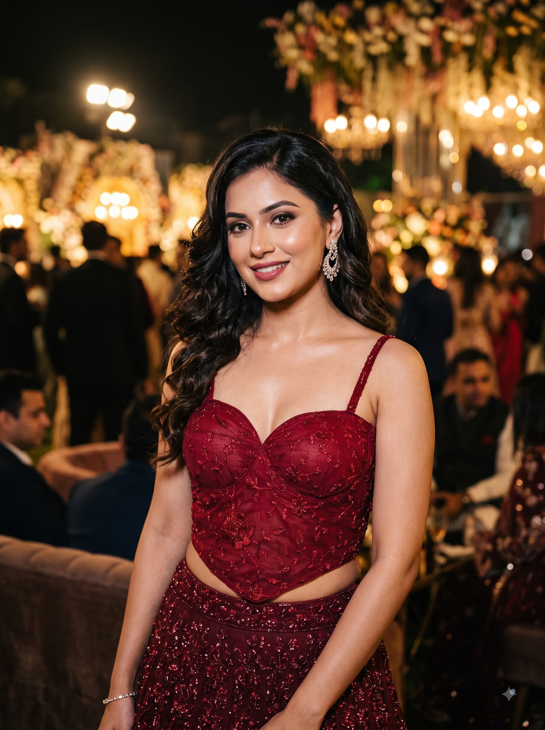 Beauty in Bling – Designer Katdana & Thread Embroidered Blouse