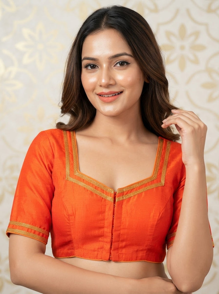 Infinite Glam Vichitra Silk Blouse