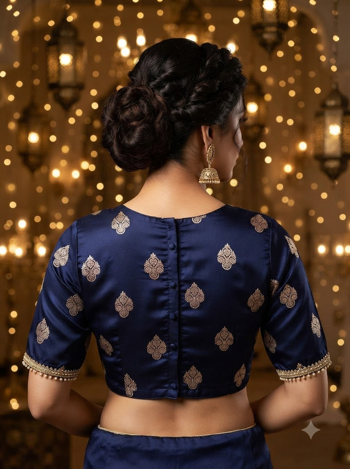 Sunehri Adaa Mashru Banarasi Silk Blouse