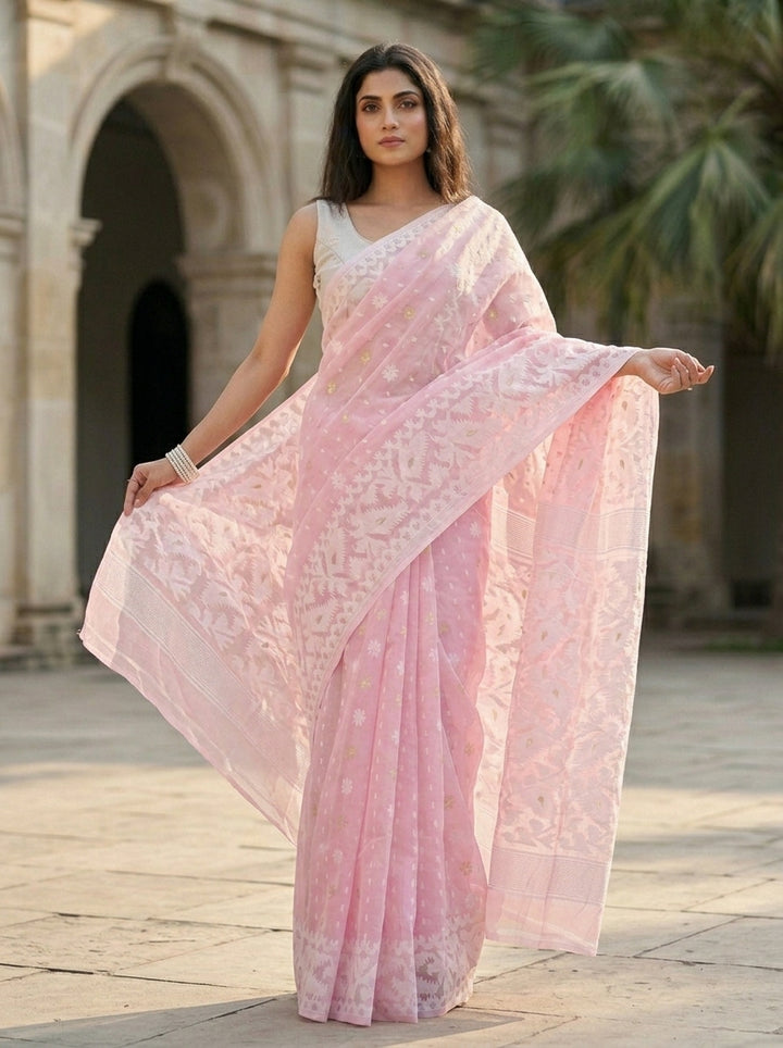 SurTara Dhakai Jamdani Saree