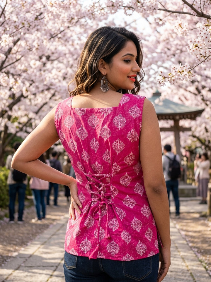 Cherry Season-Pure Cotton Kurti