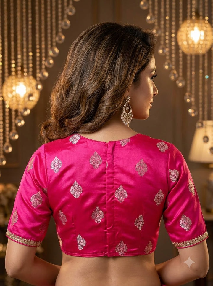 Sunehri Adaa Mashru Banarasi Silk Blouse