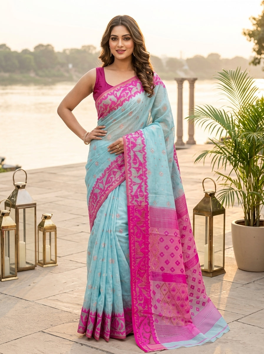 Nabarupa Bengal Jamdani Saree