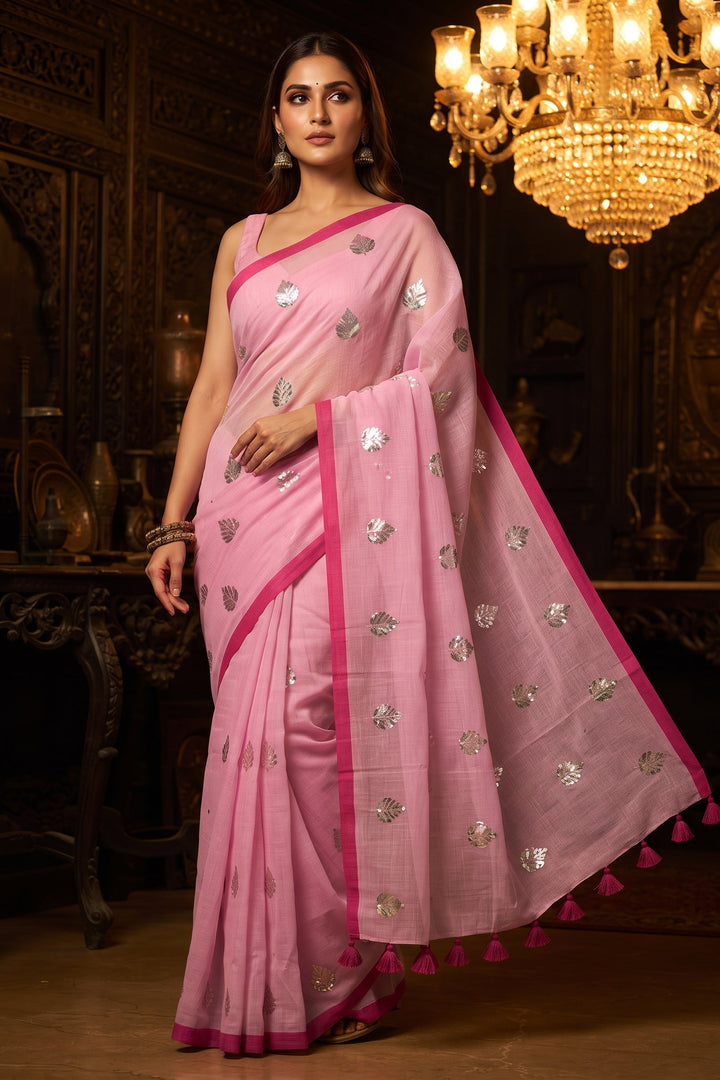 Mandarin Muse Mul Cotton Saree