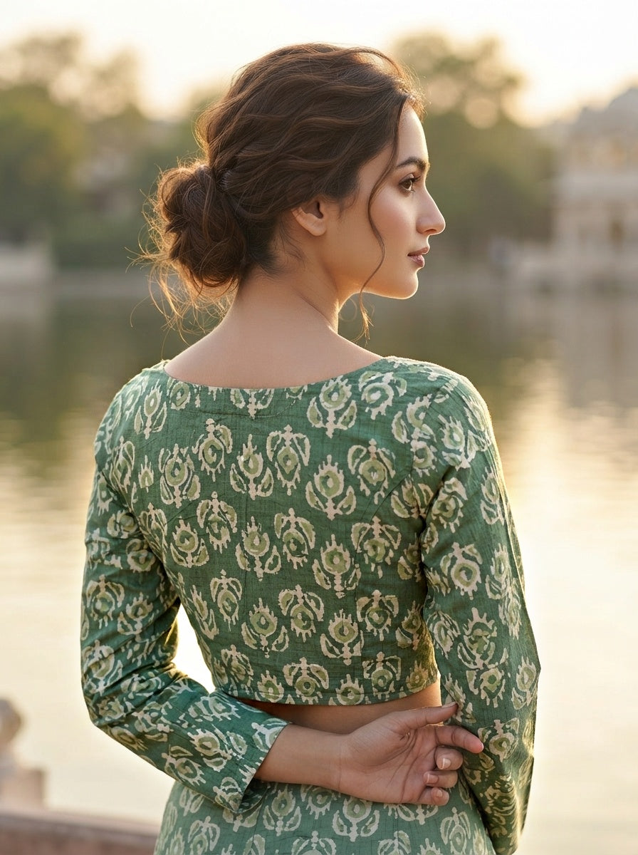 Wrapped In Dreams Ajrakh Cotton Blouse