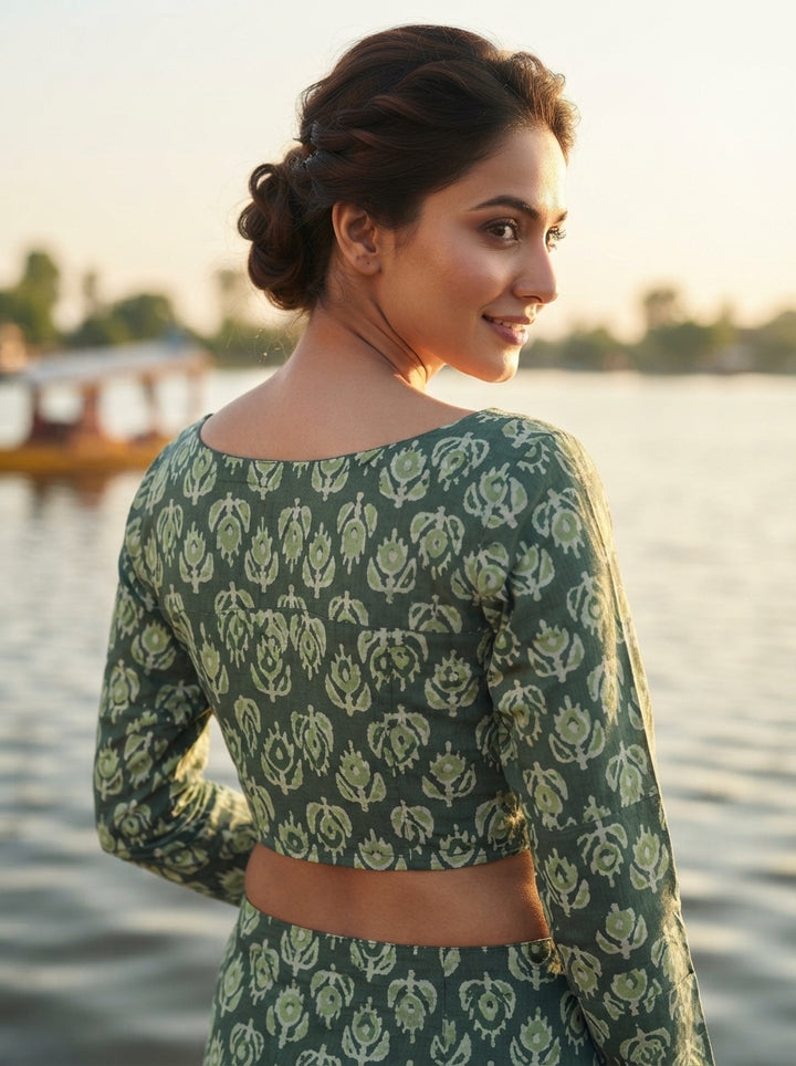 Wrapped In Dreams Ajrakh Cotton Blouse