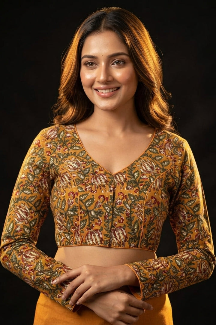 Wrapped In Dreams Ajrakh Cotton Blouse