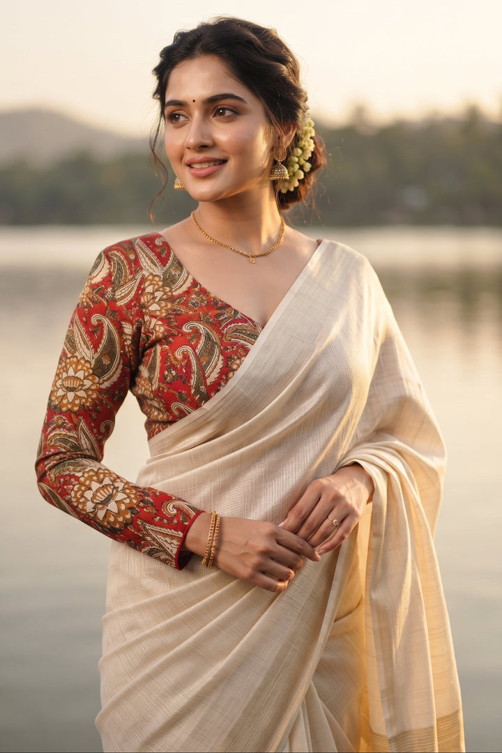 Wrapped In Dreams Ajrakh Cotton Blouse
