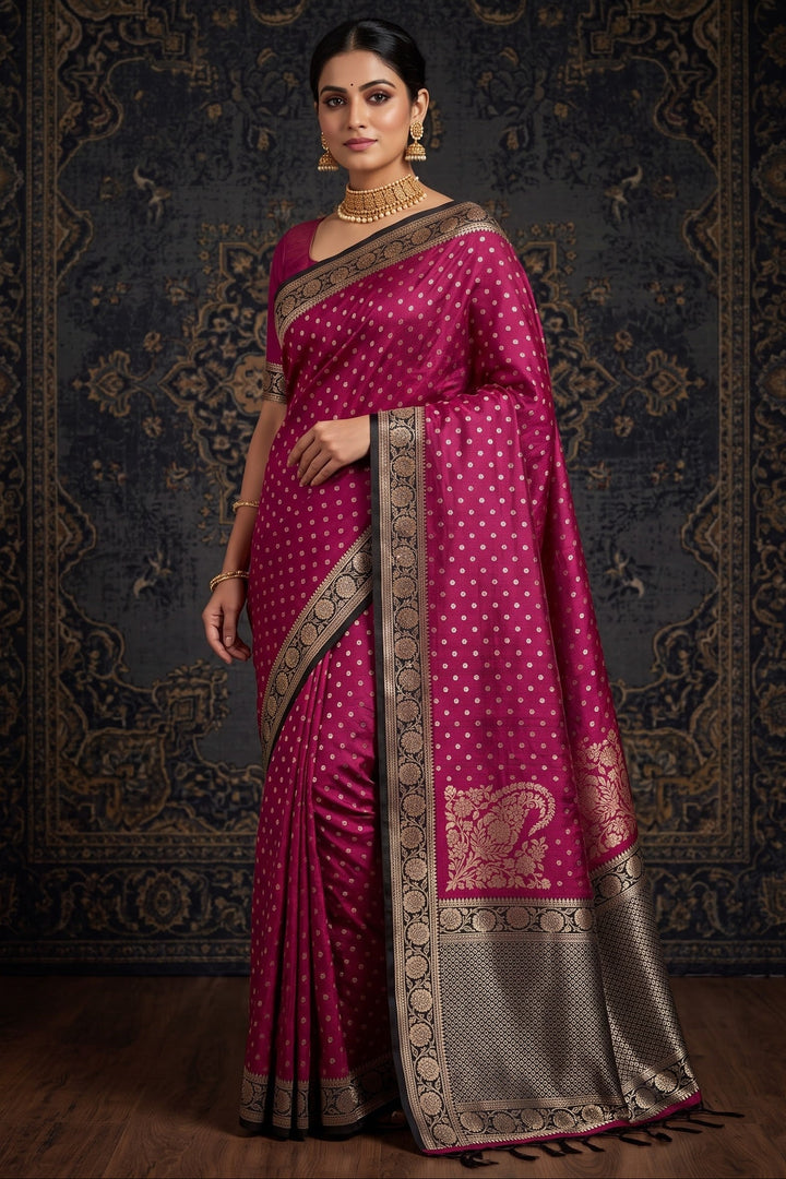 TasselTales Matka Silk Saree