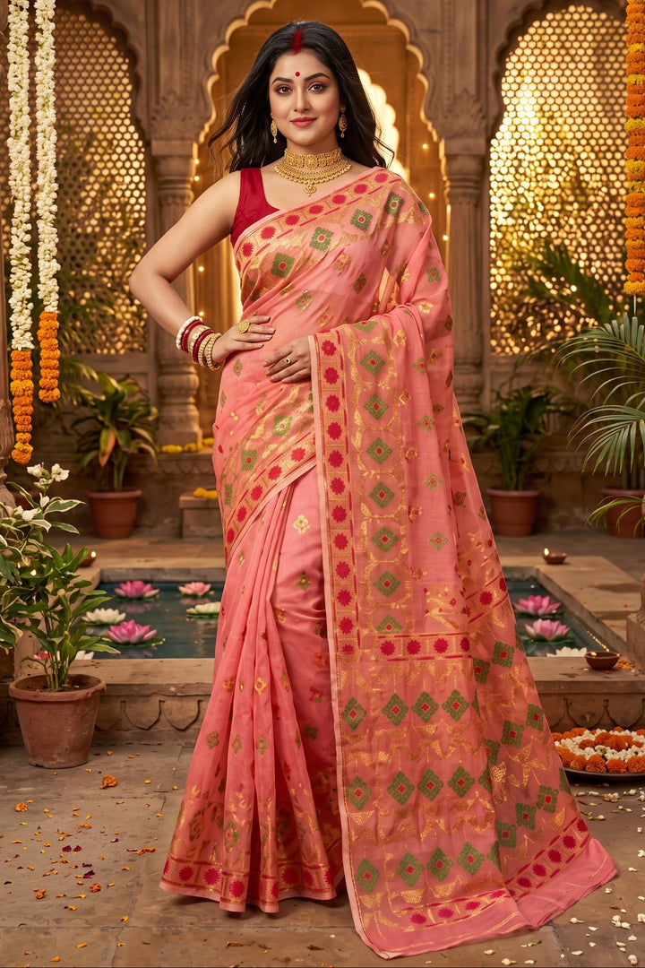 Bonediyana (বনেদিয়ানা)Bengal Jamdani Saree