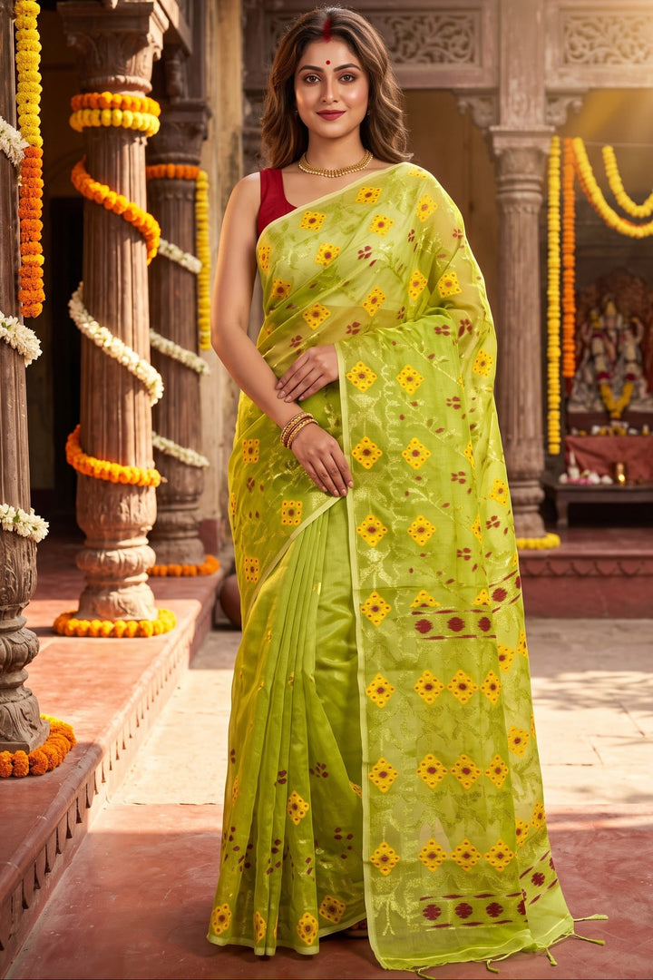 Bonediyana (বনেদিয়ানা)Bengal Jamdani Saree