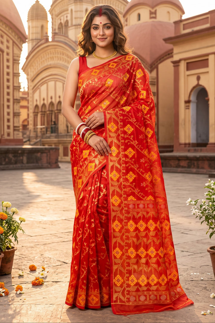 Bonediyana (বনেদিয়ানা)Bengal Jamdani Saree