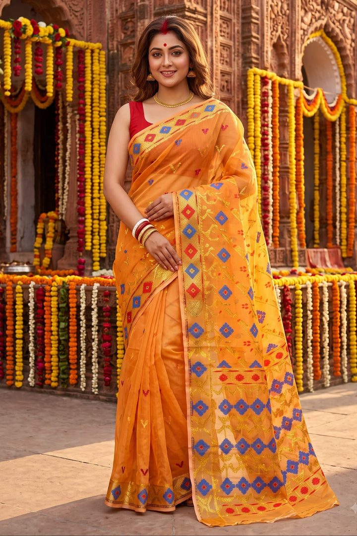 Bonediyana (বনেদিয়ানা)Bengal Jamdani Saree
