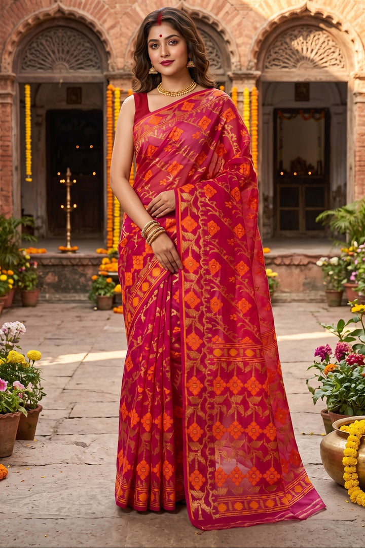 Bonediyana (বনেদিয়ানা)Bengal Jamdani Saree