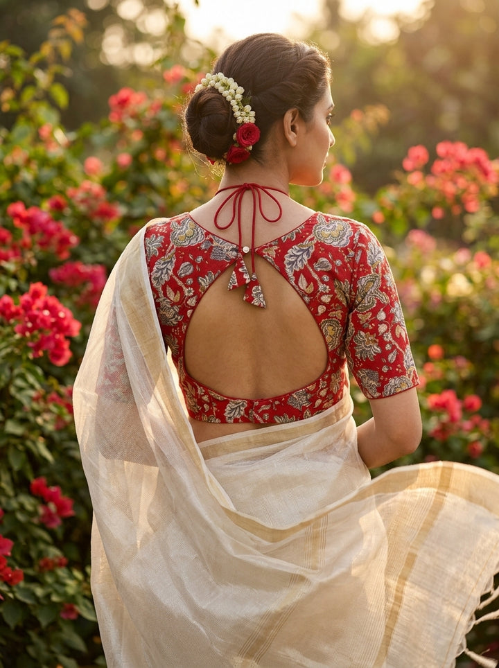Monihar Floral Masaba Style Blouse