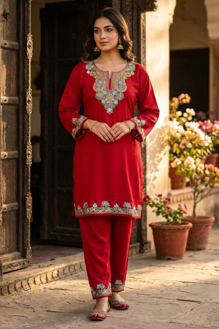 Heaven Like Kashmir - Special Kurti With Pant