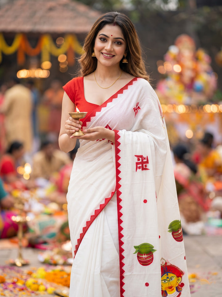 Shiuli Bela Cotton Silk Saree