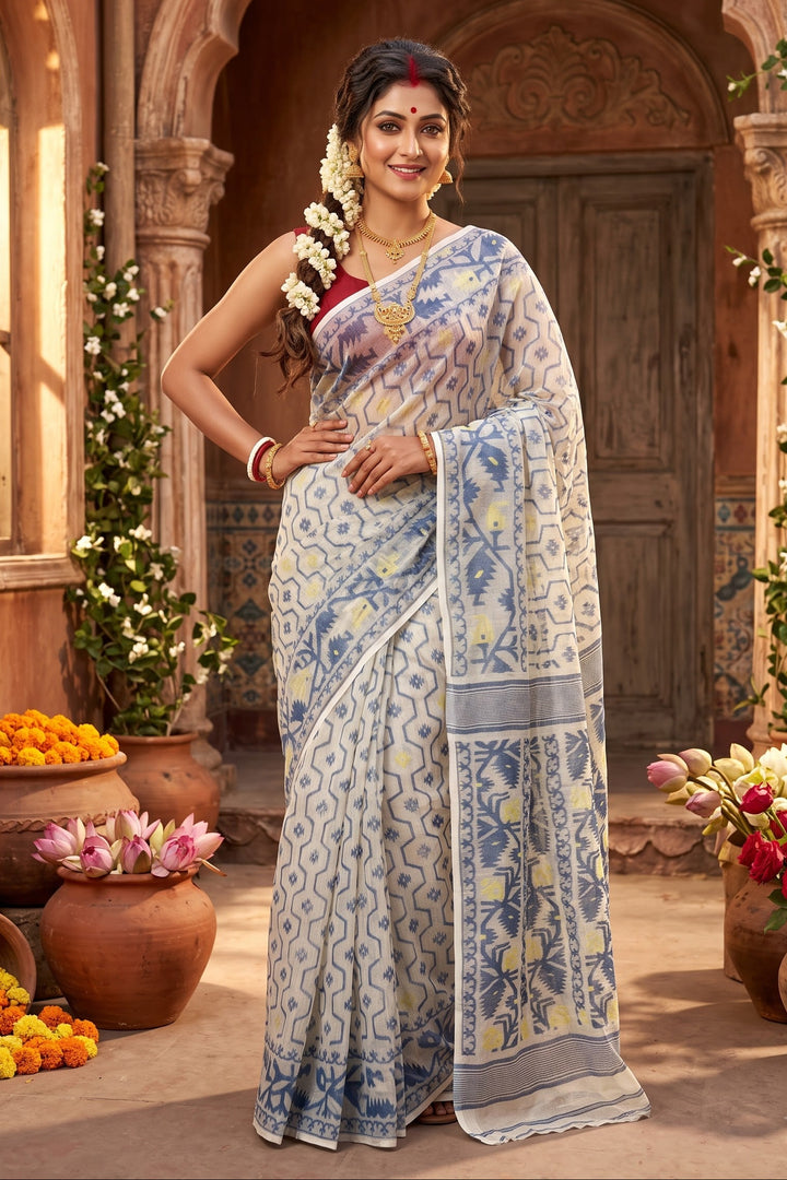 Swarnamayi Bengal Jamdani Saree