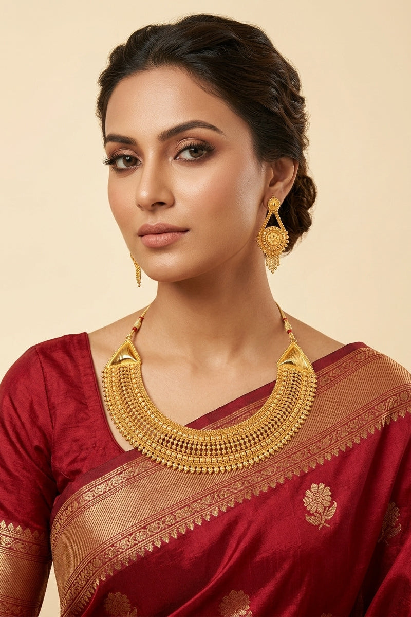 Bride To Be (Gold Plated Bridal Necklace Set)
