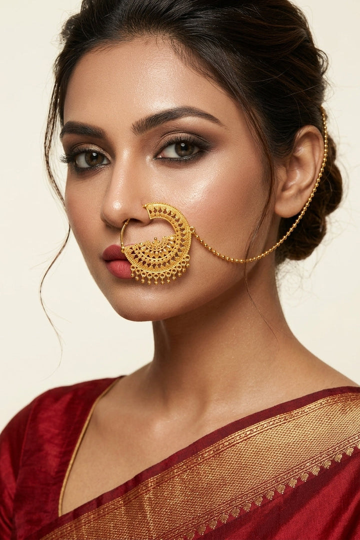 Benu -The Bridal Nath (Nose Ring)