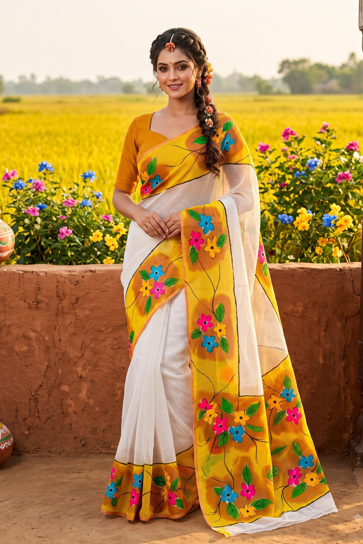 Divya Hand Painted Resham Kota Saree