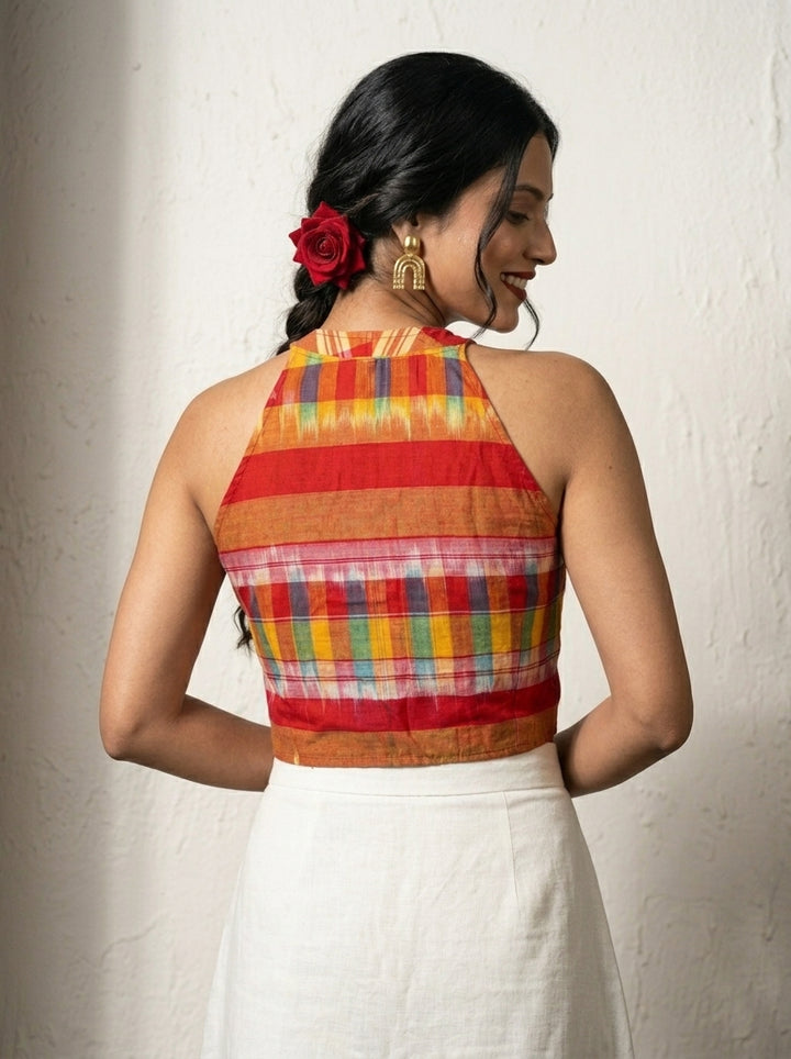 Summer Friendly Gamcha Blouse