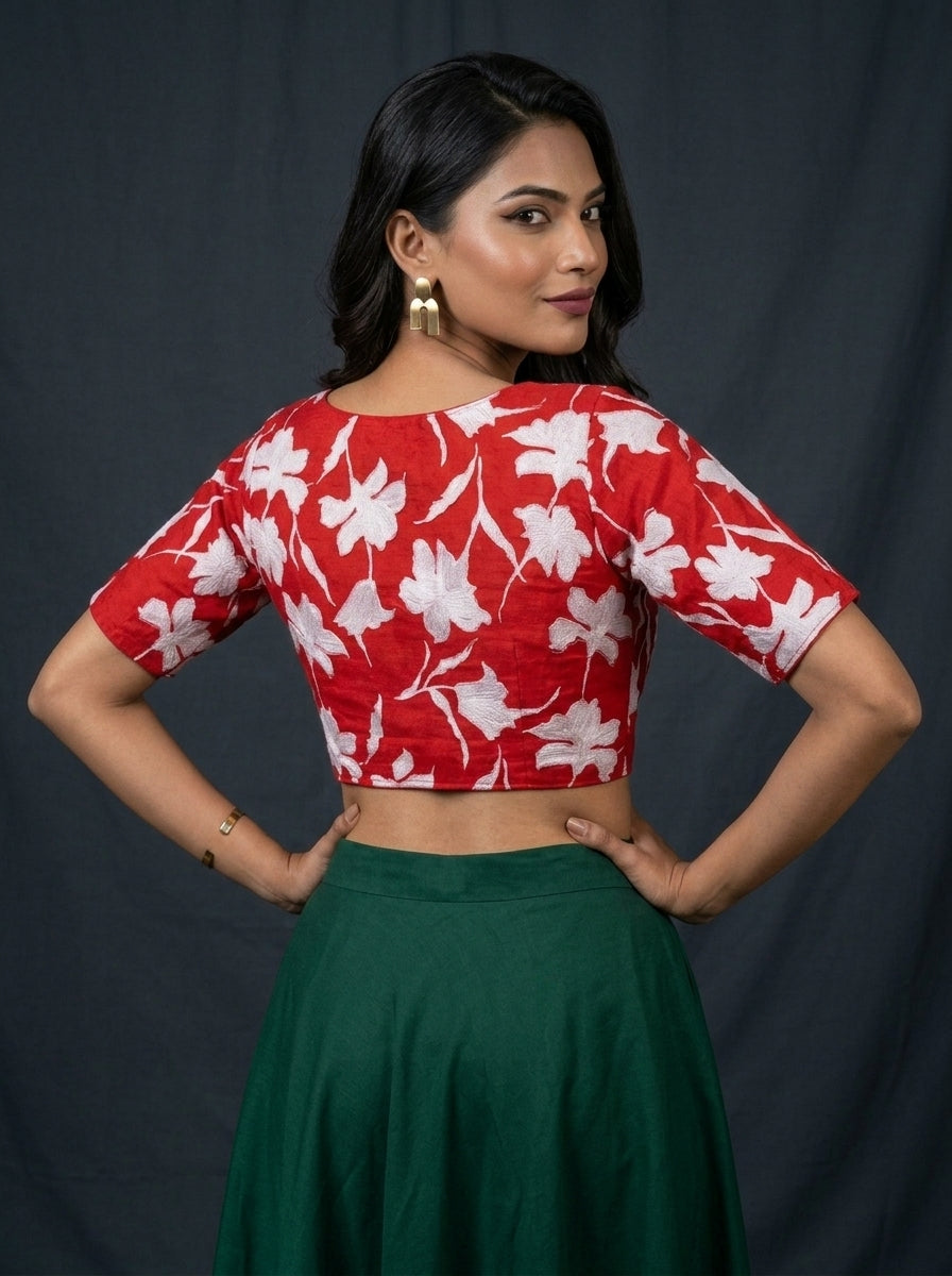 The Daily Petal Designer Cotton Blouse