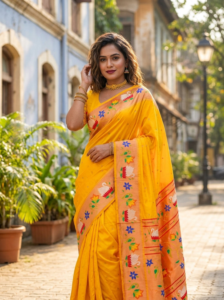 Mumbai Mood Sarees(Paithani Silk)