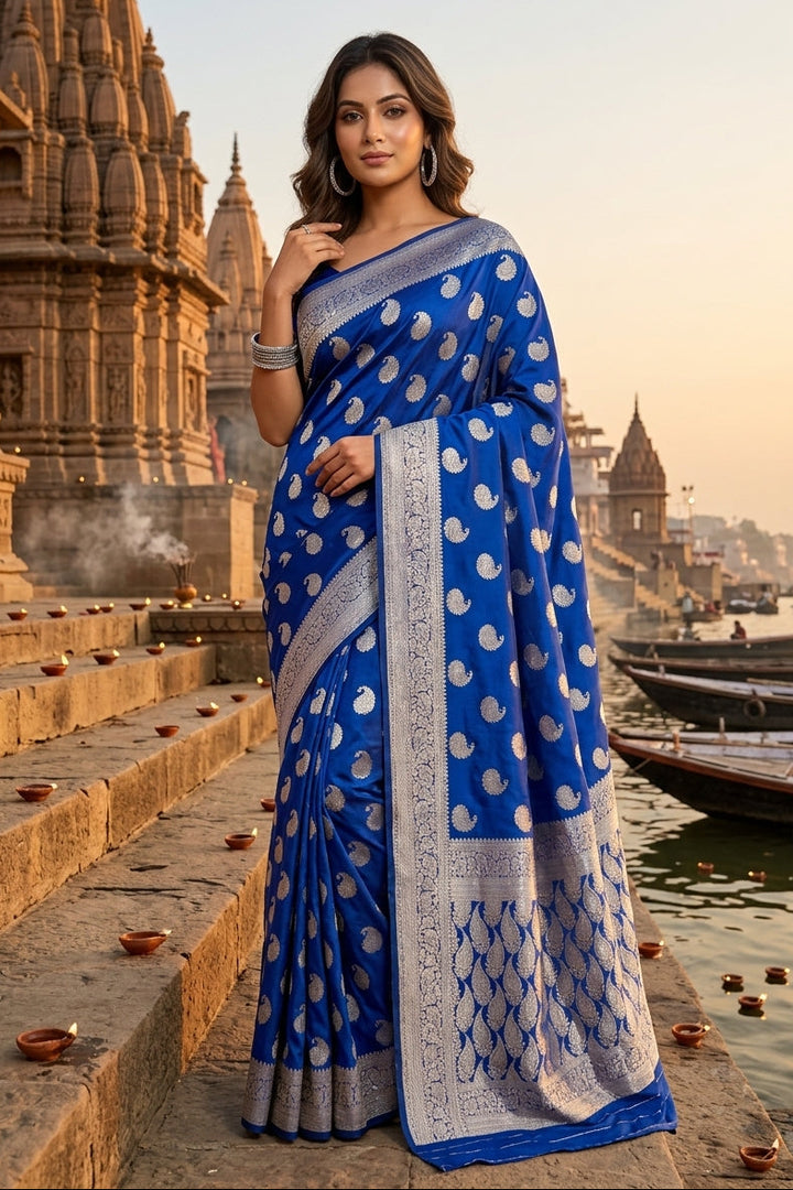 Drizzle Of Grace Gajji Silk Saree