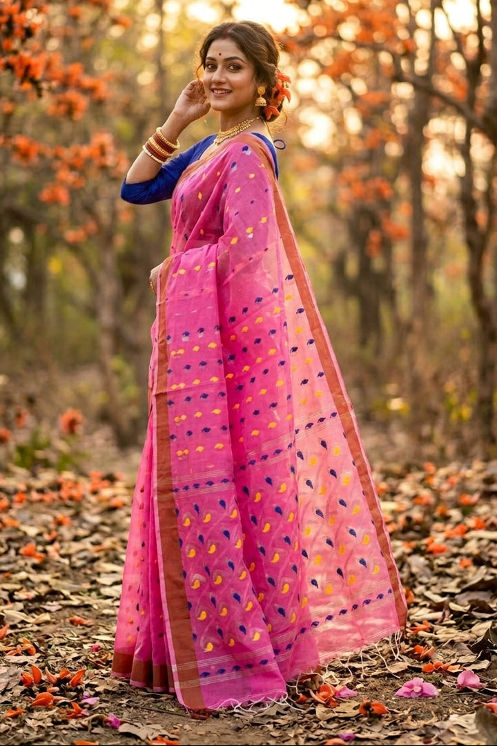 Rajrangi (রাজরঙ্গী) Khadi  Banarasi  Saree