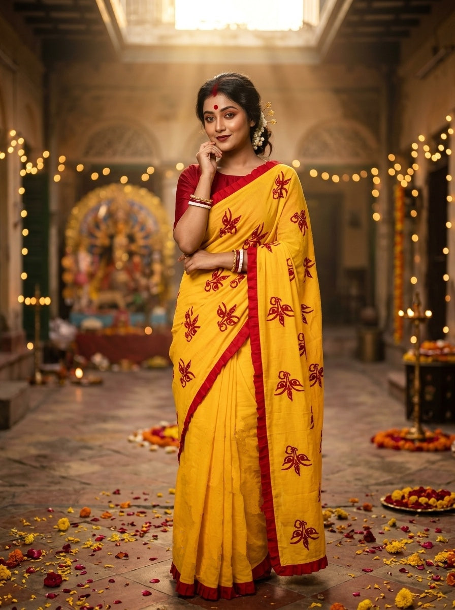 Kanak Roshni Cotton Silk Saree