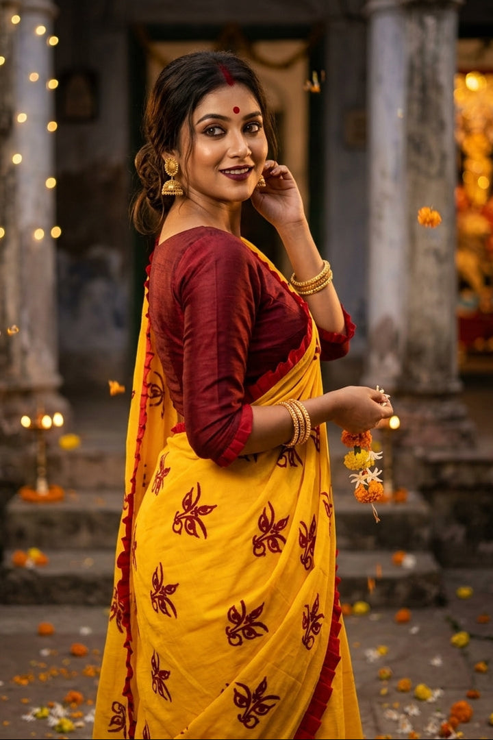 Kanak Roshni Cotton Silk Saree