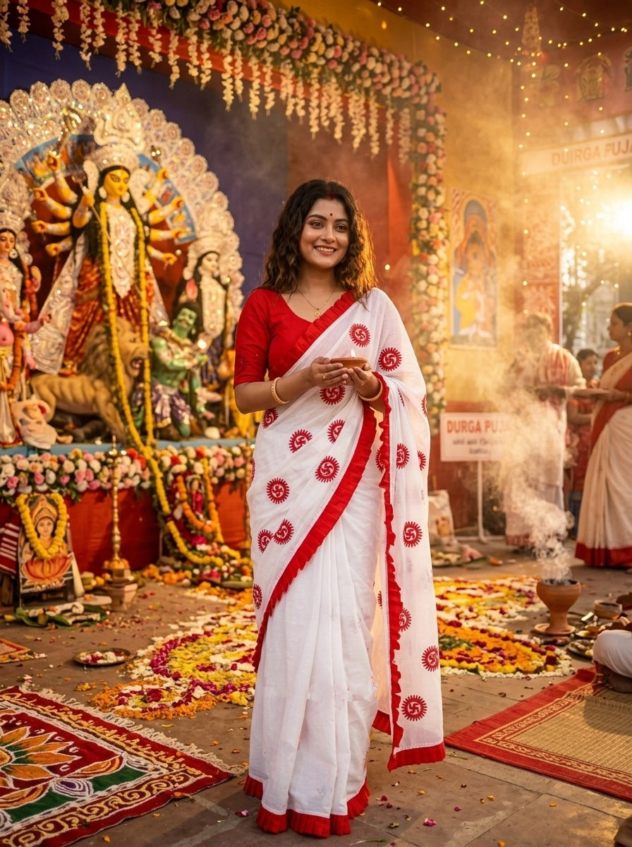 Kanak Roshni Cotton Silk Saree