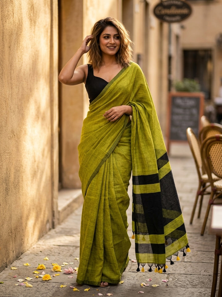 Chitrangada Khadi Cotton Saree